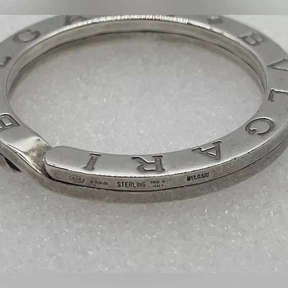 Auth $3 start BVLGARI Key Ring /Pendant SV925 11.4g W/Box 💟⬇️please read NOTE ⬇️ - Picture 7 of 13